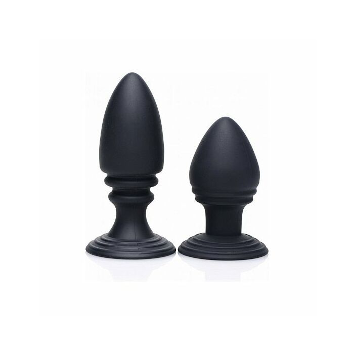 Kit duplex plug anale silicone - nero
