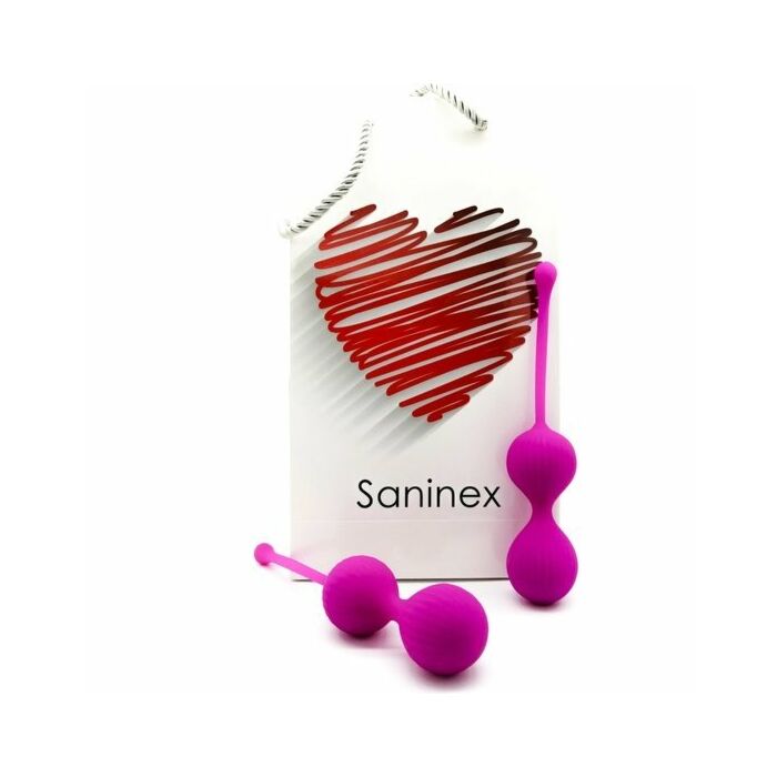 Saninex double clever - palle vaginali viola eleganti
