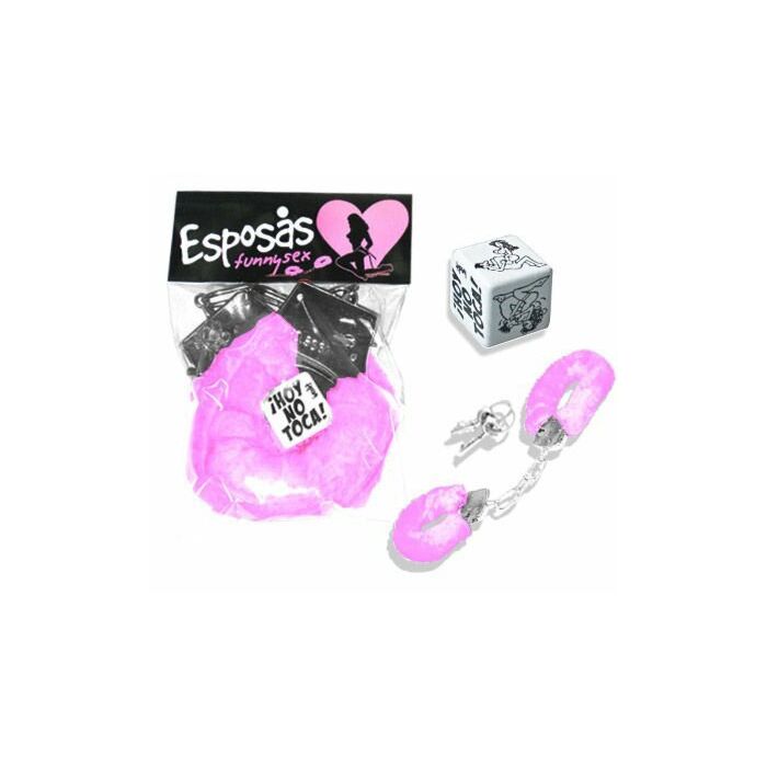 Manette e dadi impacchettano le pose rosa