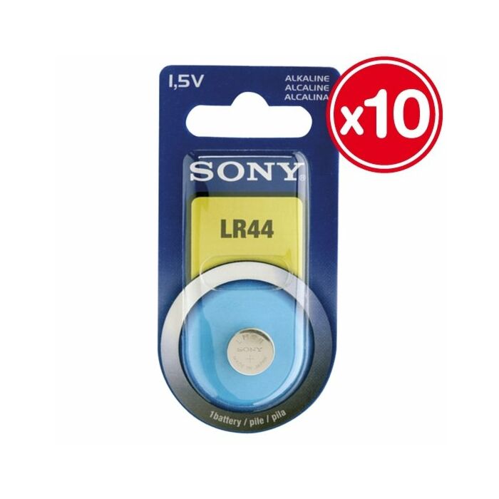 Lr44 15v sony alkaline (10 unità)