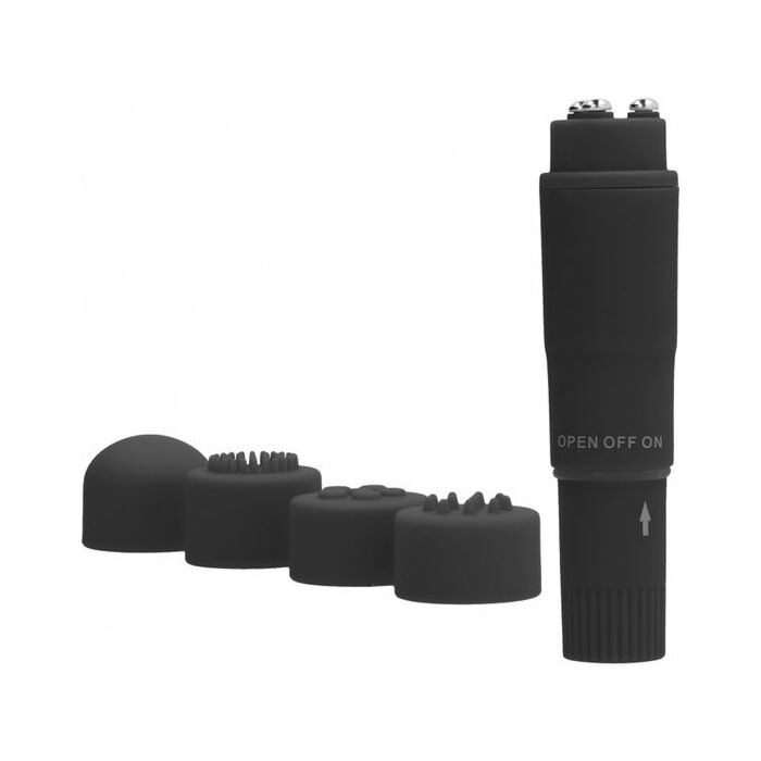 Vibrazione tascabile soft touch - negro