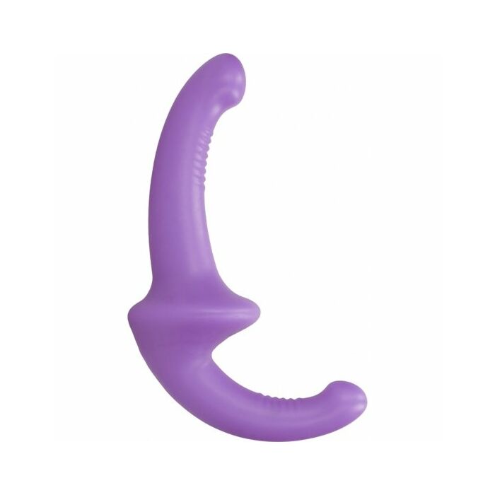 Dildo con imbracatura senza supporto in silicone - viola