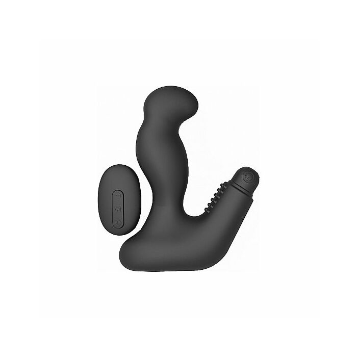 Massaggiatore dildo max 20 unisex con telecomando nero