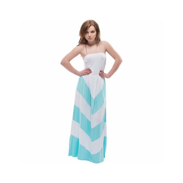 Abito corato bianco concetto viola