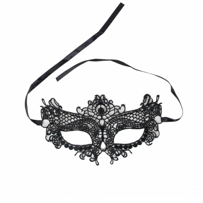 Maschera per occhi Queen in pizzo lingerie taglia unica
