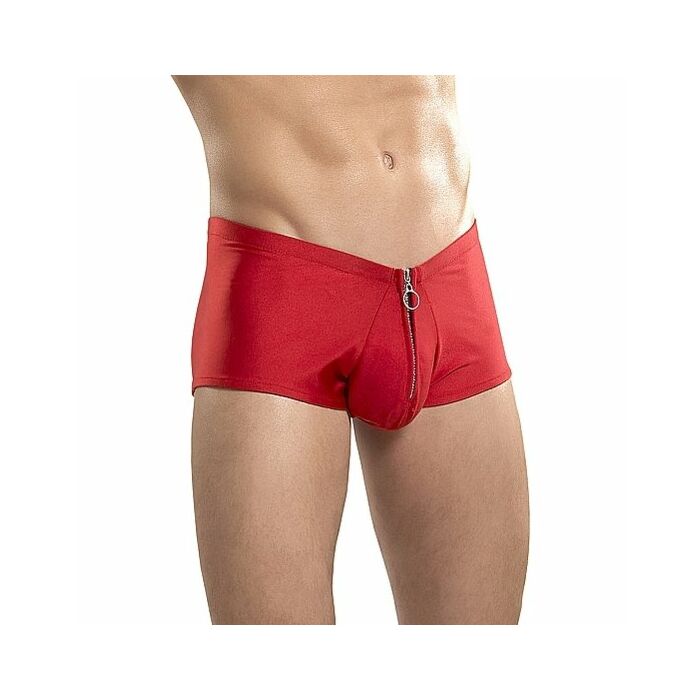 Boxer power maschile con cerniera rossa