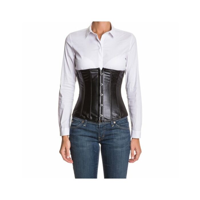 Cintura in ecopelle nera