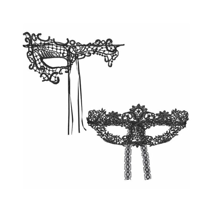 Set di 2 maschere / mezza faccia fantasia