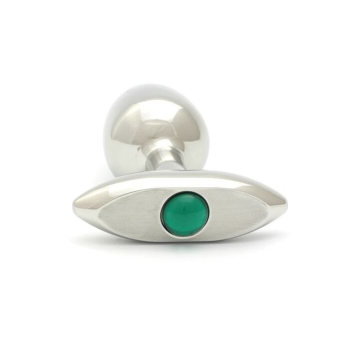 Spina di vetro pressato boccioli di rosa anale acero 65 x 30mm verde