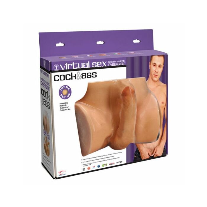 Pene sessuale virtuale e cyberskin dell'ano