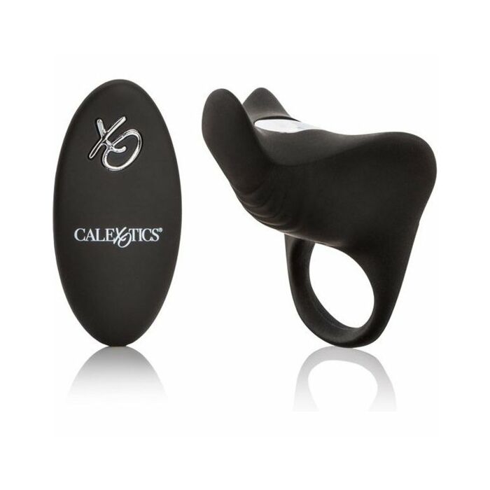 Anello per pene nero con telecomando