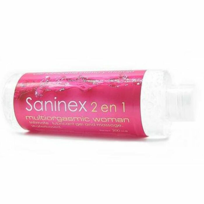 Gel lubrificante multiorgasmico Saninex 2 in 1 per donna