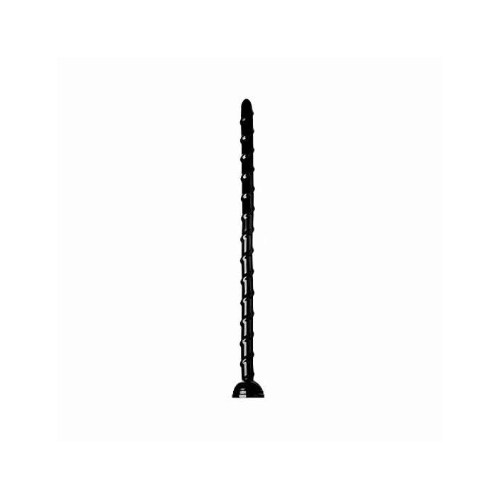 Dildo riccio flessibile 48cm - nero