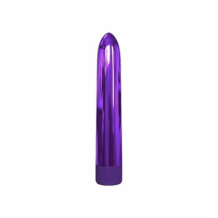 Vibratore a razzo in metallo 18 cm - viola