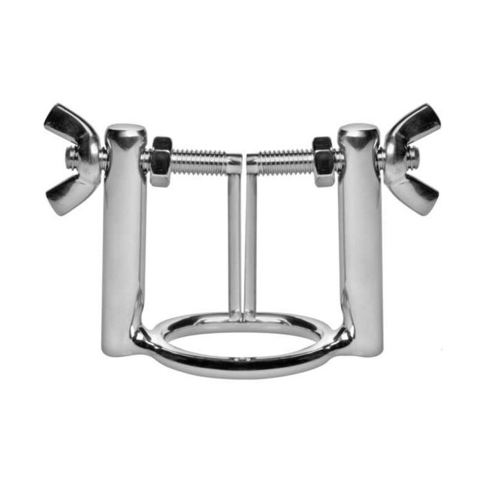 Anello in metallo con glande dura con dilatatore uretrale