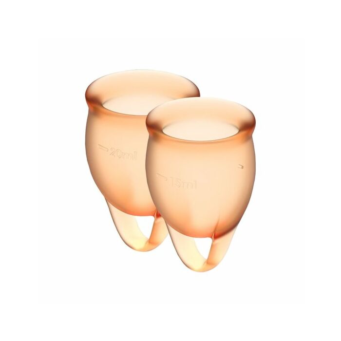 Satisfyer si sente fiducioso coppetta mestruale - arancione