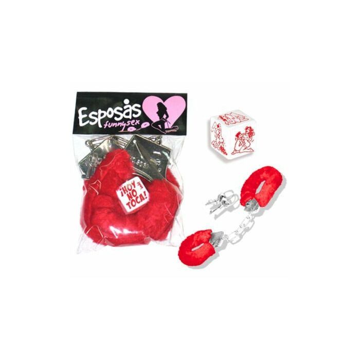 Confezione manette e posizioni dei dadi rosse