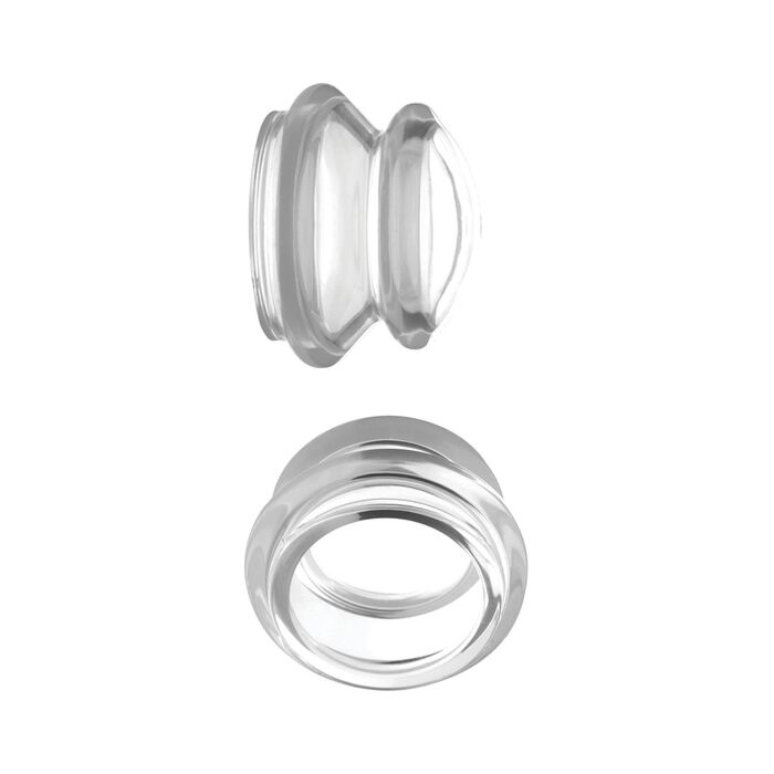 Clear plungers estimuladores pezones silicona tamaño grande - transparente