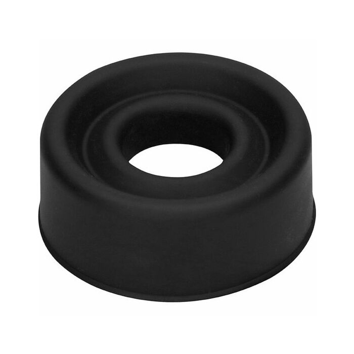 Anello in silicone spesso nero di grandi dimensioni