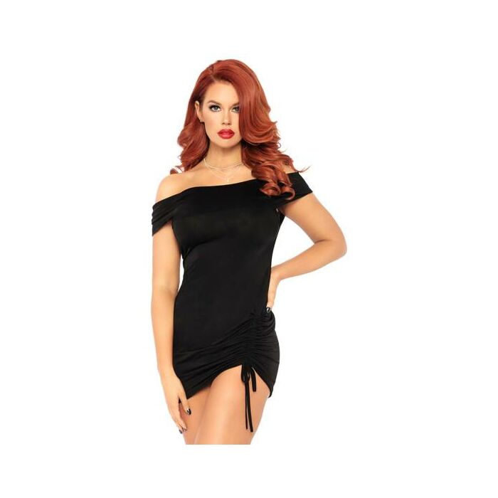 Abito con spalle scoperte - nero