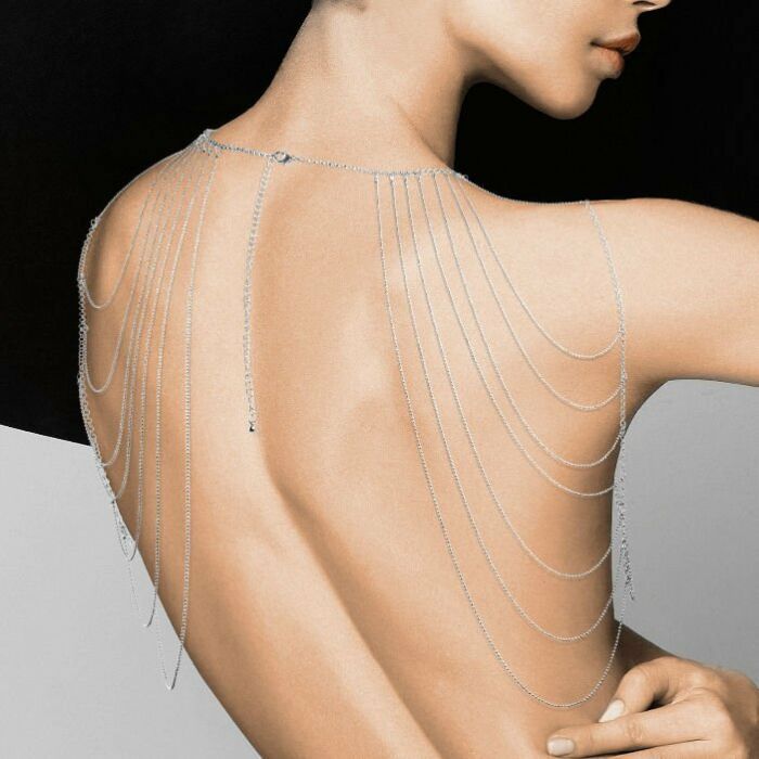 Magnifique â · gioiello a catena in argento per spalle e dorso in argento