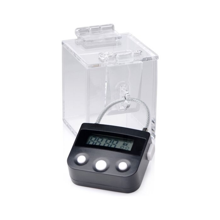 The key holder deluxe caja con candado - transparente