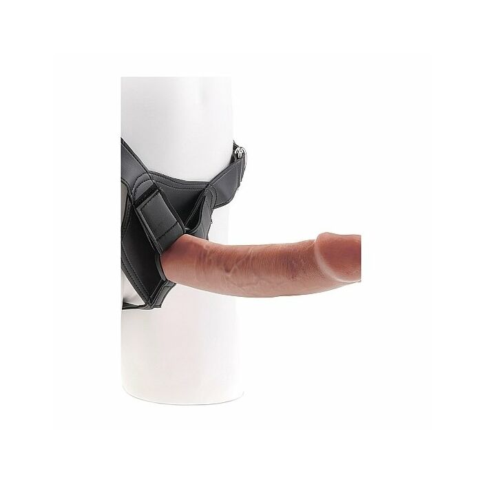 Pettorina con pene realistico 23cm - mulatto