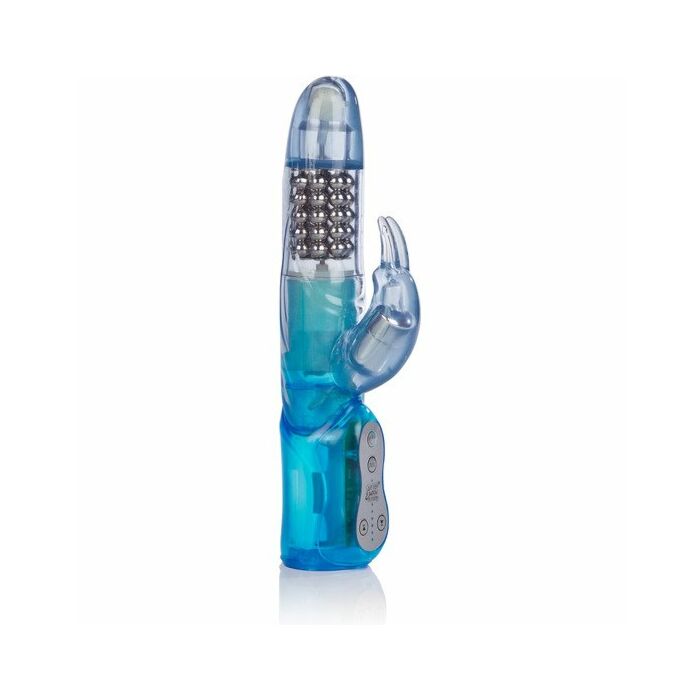 Vibratore rampante Jack Rabbit 5 perline - blu