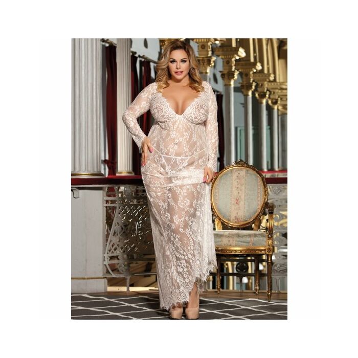 Vestaglia bianca schiantata