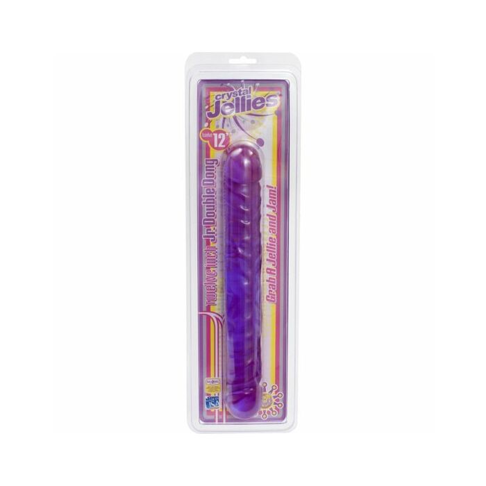 Pene doppio 30 cm viola gelatina