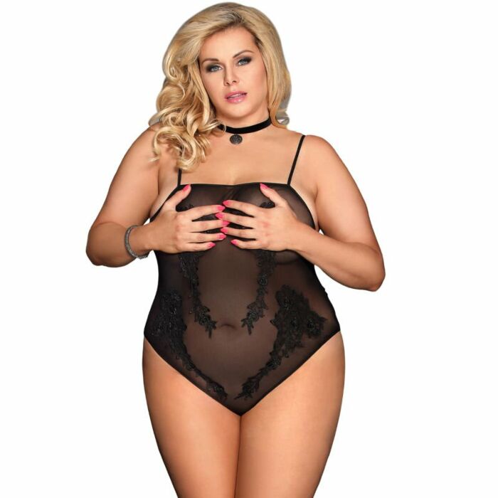 Subblime queen plus teddy ricamato floreale