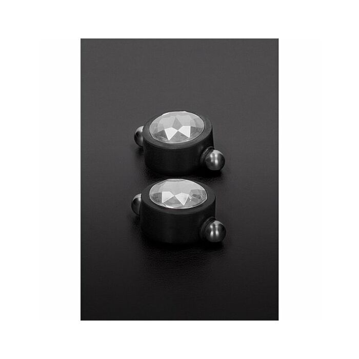 Pinzette magnetiche in cristallo Swarovski - Bianco