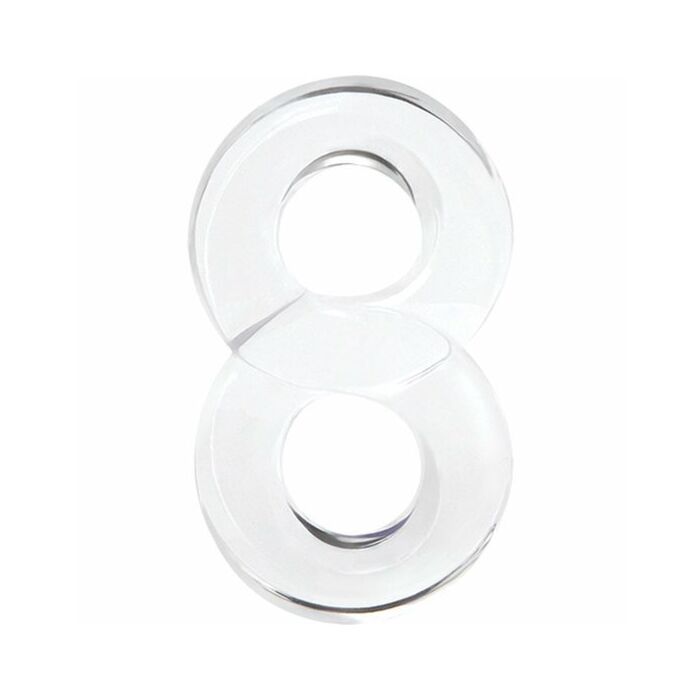 Anello portafortuna rinnegato a forma di 8 - trasparente