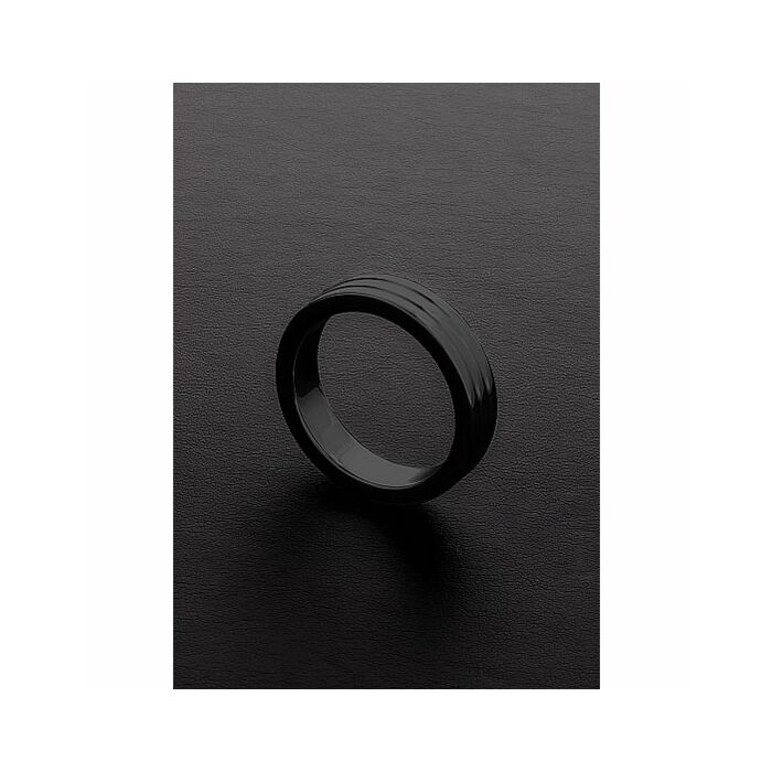 C-ring a costine nero dorato (10x40mm)
