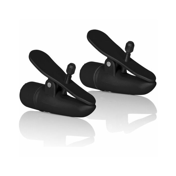 Morsetti per capezzoli con vibratore nero