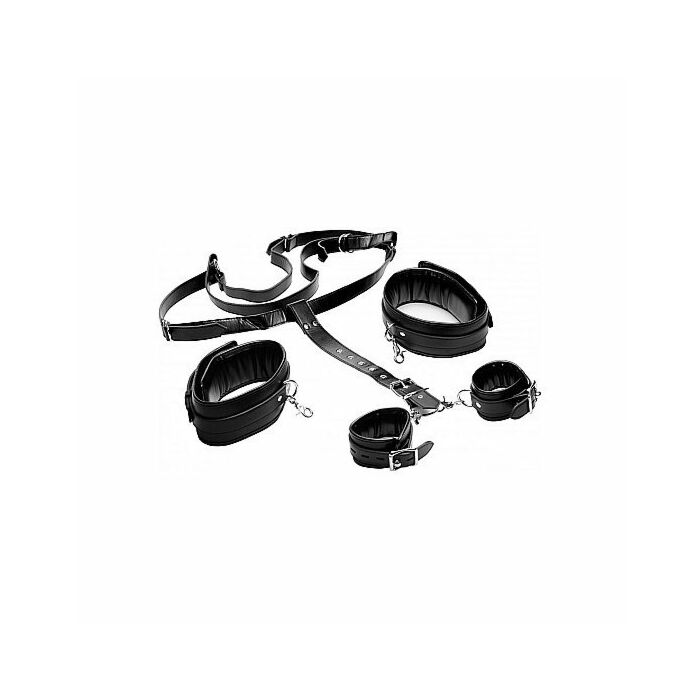 Cablaggio bdsm con manette