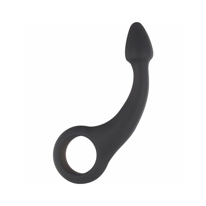 Stimolante anale nero scorrevole sfacciato