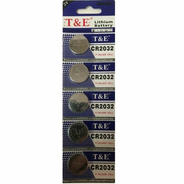 Pilas pack 5 unità cr2032 (3v)