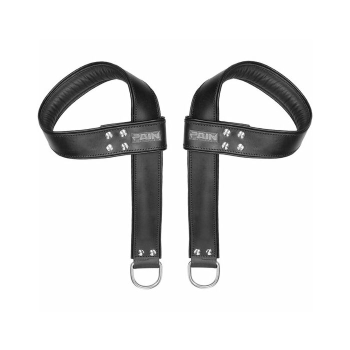 Manopole di sospensione in cuoio per mani e piedi - nero