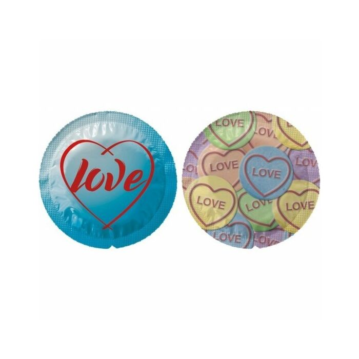 Exs - love hearts - Confezione da 100 pezzi