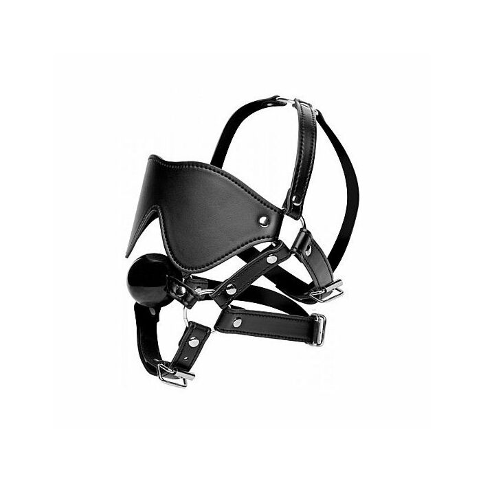 Pettorina con maschera e bavaglio