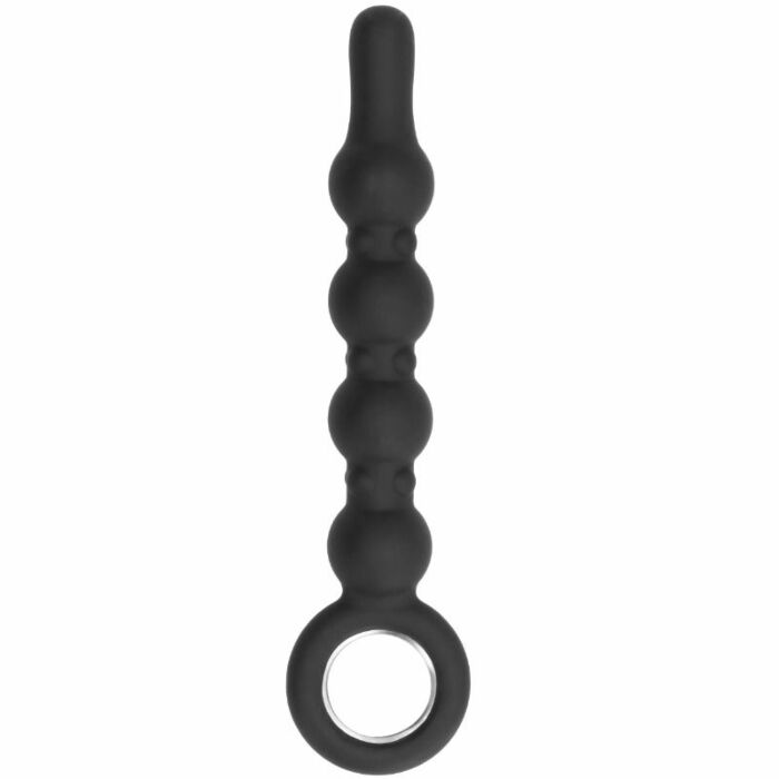 Sono - no. 59 dildo con anello in metallo - nero