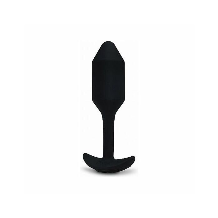 Plug anale in silicone avvolgente con vibrazione 12 cm - nero