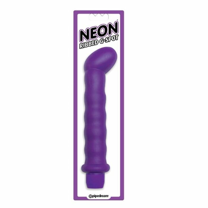 Stimolatore neon g-spot a costine viola