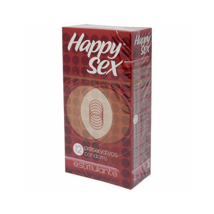 Preservativo stimolante sesso felice 12 pz