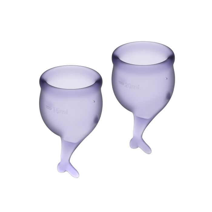 Satisfyer feel kit sicuro copa mestruale lila 15 + 20 ml