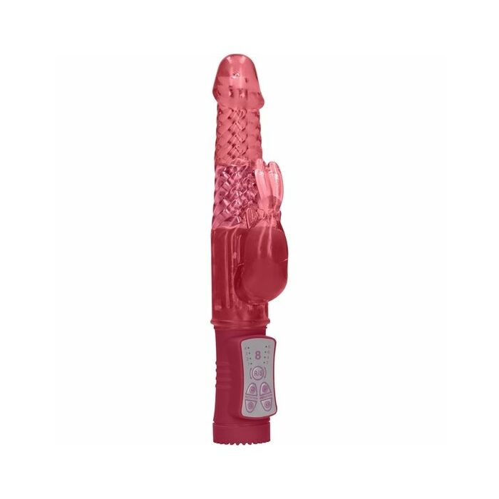 Vibratore coniglietto rotante - rosso