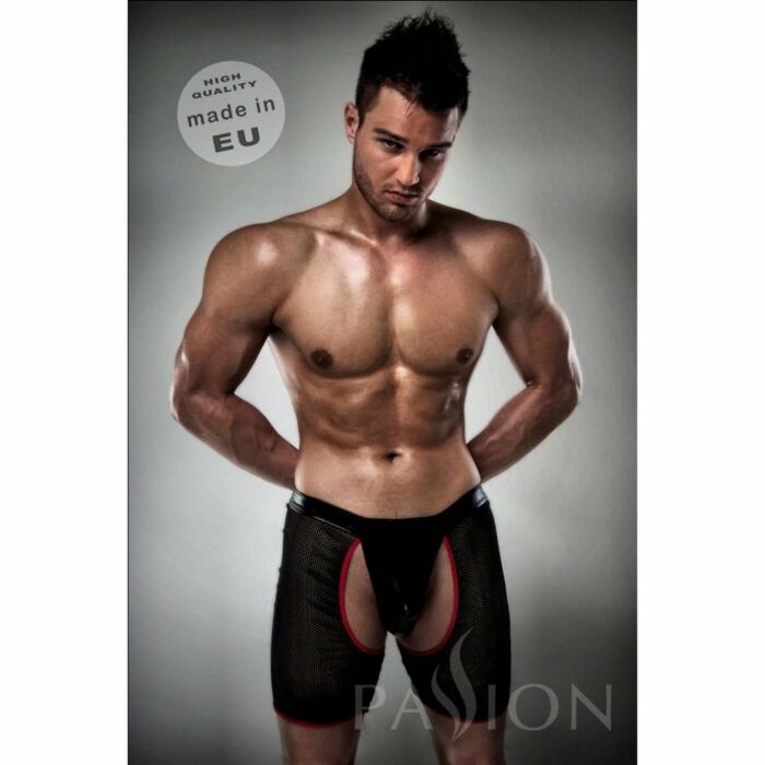 Boxer / tanga 012 negro erotico in rosso di passion s / m