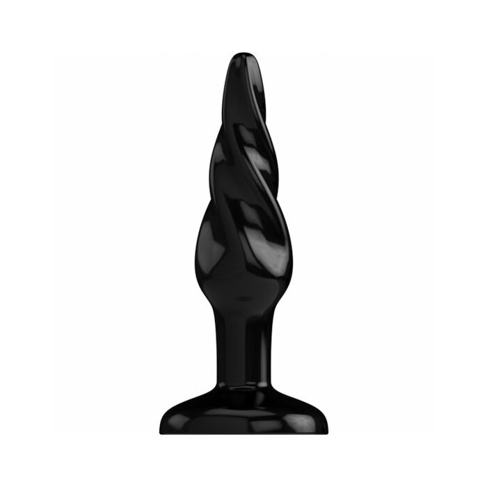 Butt plug - arrotondato - 7,5 cm - negro