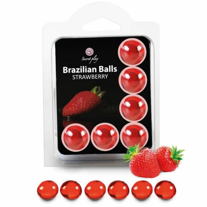Set di palline brasiliane alla fragola